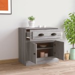 vidaXL Servantă, gri sonoma, 70x35,5x67,5 cm, lemn prelucrat