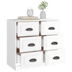 vidaXL Servantă, alb extralucios, 70x35,5x67,5 cm, lemn prelucrat