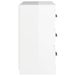 vidaXL Servantă, alb extralucios, 70x35,5x67,5 cm, lemn prelucrat