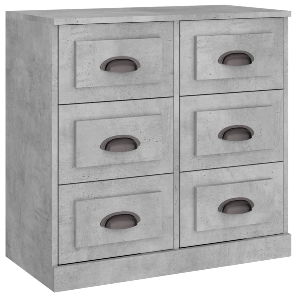 vidaXL Servantă, gri beton, 70x35,5x67,5 cm, lemn prelucrat