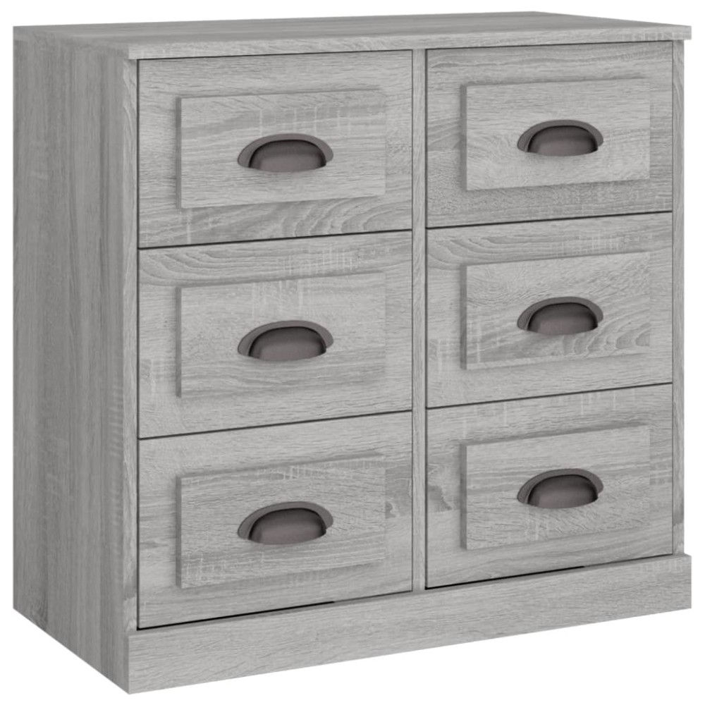 vidaXL Servantă, gri sonoma, 70x35,5x67,5 cm, lemn prelucrat