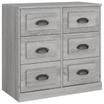 vidaXL Servantă, gri sonoma, 70x35,5x67,5 cm, lemn prelucrat vidaXL Servantă, gri sonoma, 70x35,5x67,5 cm, lemn prelucrat