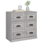 vidaXL Servantă, gri sonoma, 70x35,5x67,5 cm, lemn prelucrat vidaXL Servantă, gri sonoma, 70x35,5x67,5 cm, lemn prelucrat
