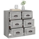 vidaXL Servantă, gri sonoma, 70x35,5x67,5 cm, lemn prelucrat vidaXL Servantă, gri sonoma, 70x35,5x67,5 cm, lemn prelucrat