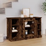 vidaXL Servantă, stejar fumuriu, 100x35,5x60 cm, lemn prelucrat