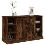 vidaXL Servantă, stejar fumuriu, 100x35,5x60 cm, lemn prelucrat