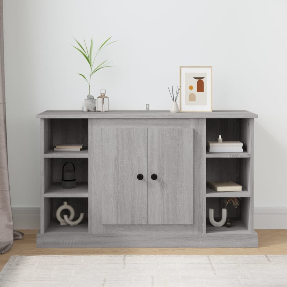 vidaXL Servantă, gri sonoma, 100x35,5x60 cm, lemn compozit