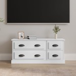 vidaXL Comodă TV, alb, 100x35,5x45 cm, lemn prelucrat vidaXL Comodă TV, alb, 100x35,5x45 cm, lemn prelucrat