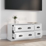 vidaXL Comodă TV, alb, 100x35,5x45 cm, lemn prelucrat vidaXL Comodă TV, alb, 100x35,5x45 cm, lemn prelucrat