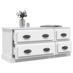vidaXL Comodă TV, alb, 100x35,5x45 cm, lemn prelucrat vidaXL Comodă TV, alb, 100x35,5x45 cm, lemn prelucrat