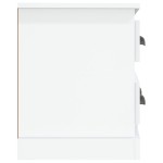 vidaXL Comodă TV, alb extralucios, 100x35,5x45 cm, lemn prelucrat