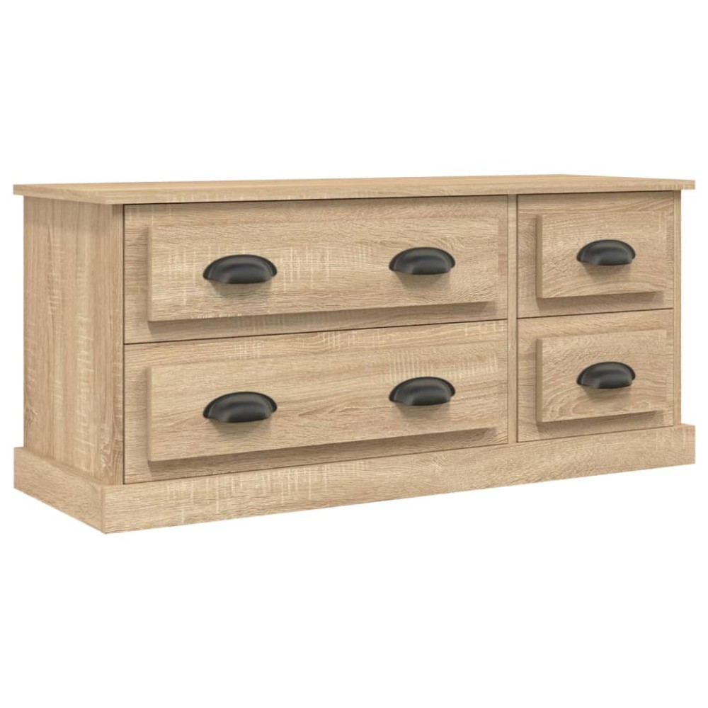 vidaXL Comodă TV, stejar sonoma, 100x35,5x45 cm, lemn prelucrat