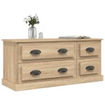 vidaXL Comodă TV, stejar sonoma, 100x35,5x45 cm, lemn prelucrat vidaXL Comodă TV, stejar sonoma, 100x35,5x45 cm, lemn prelucrat
