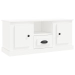 vidaXL Comodă TV, alb, 100x35,5x45 cm, lemn prelucrat vidaXL Comodă TV, alb, 100x35,5x45 cm, lemn prelucrat