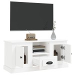 vidaXL Comodă TV, alb, 100x35,5x45 cm, lemn prelucrat vidaXL Comodă TV, alb, 100x35,5x45 cm, lemn prelucrat