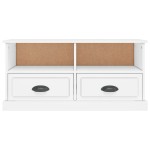 vidaXL Comodă TV, alb, 93x35,5x45 cm, lemn prelucrat vidaXL Comodă TV, alb, 93x35,5x45 cm, lemn prelucrat