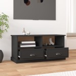 vidaXL Comodă TV, negru, 93x35,5x45 cm, lemn prelucrat vidaXL Comodă TV, negru, 93x35,5x45 cm, lemn prelucrat
