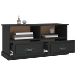 vidaXL Comodă TV, negru, 93x35,5x45 cm, lemn prelucrat vidaXL Comodă TV, negru, 93x35,5x45 cm, lemn prelucrat