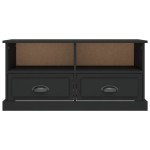 vidaXL Comodă TV, negru, 93x35,5x45 cm, lemn prelucrat vidaXL Comodă TV, negru, 93x35,5x45 cm, lemn prelucrat
