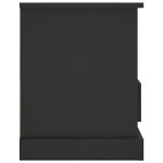 vidaXL Comodă TV, negru, 93x35,5x45 cm, lemn prelucrat vidaXL Comodă TV, negru, 93x35,5x45 cm, lemn prelucrat