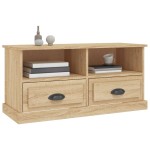 vidaXL Comodă TV, stejar sonoma, 93x35,5x45 cm, lemn prelucrat