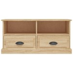 vidaXL Comodă TV, stejar sonoma, 93x35,5x45 cm, lemn prelucrat