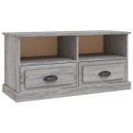 vidaXL Comodă TV, gri sonoma, 93x35,5x45 cm, lemn prelucrat vidaXL Comodă TV, gri sonoma, 93x35,5x45 cm, lemn prelucrat