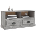 vidaXL Comodă TV, gri sonoma, 93x35,5x45 cm, lemn prelucrat vidaXL Comodă TV, gri sonoma, 93x35,5x45 cm, lemn prelucrat