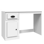 vidaXL Birou cu sertar, alb, 115x50x75 cm, lemn prelucrat vidaXL Birou cu sertar, alb, 115x50x75 cm, lemn prelucrat