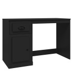 vidaXL Birou cu sertar, negru, 115x50x75 cm, lemn prelucrat vidaXL Birou cu sertar, negru, 115x50x75 cm, lemn prelucrat