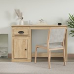 vidaXL Birou cu sertar, stejar sonoma, 115x50x75 cm, lemn prelucrat vidaXL Birou cu sertar, stejar sonoma, 115x50x75 cm, lemn prelucrat
