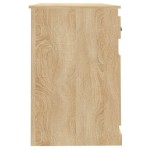 vidaXL Birou cu sertar, stejar sonoma, 115x50x75 cm, lemn prelucrat vidaXL Birou cu sertar, stejar sonoma, 115x50x75 cm, lemn prelucrat