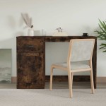 vidaXL Birou cu sertar, stejar fumuriu, 115x50x75 cm, lemn prelucrat vidaXL Birou cu sertar, stejar fumuriu, 115x50x75 cm, lemn prelucrat