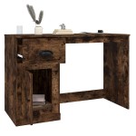 vidaXL Birou cu sertar, stejar fumuriu, 115x50x75 cm, lemn prelucrat vidaXL Birou cu sertar, stejar fumuriu, 115x50x75 cm, lemn prelucrat