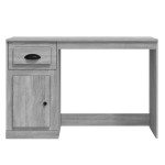 vidaXL Birou cu sertar, gri sonoma, 115x50x75 cm, lemn prelucrat vidaXL Birou cu sertar, gri sonoma, 115x50x75 cm, lemn prelucrat