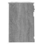 vidaXL Birou cu sertar, gri sonoma, 115x50x75 cm, lemn prelucrat vidaXL Birou cu sertar, gri sonoma, 115x50x75 cm, lemn prelucrat