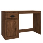 vidaXL Birou cu sertare, stejar maro, 115x50x75 cm, lemn prelucrat vidaXL Birou cu sertare, stejar maro, 115x50x75 cm, lemn prelucrat