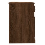 vidaXL Birou cu sertare, stejar maro, 115x50x75 cm, lemn prelucrat vidaXL Birou cu sertare, stejar maro, 115x50x75 cm, lemn prelucrat