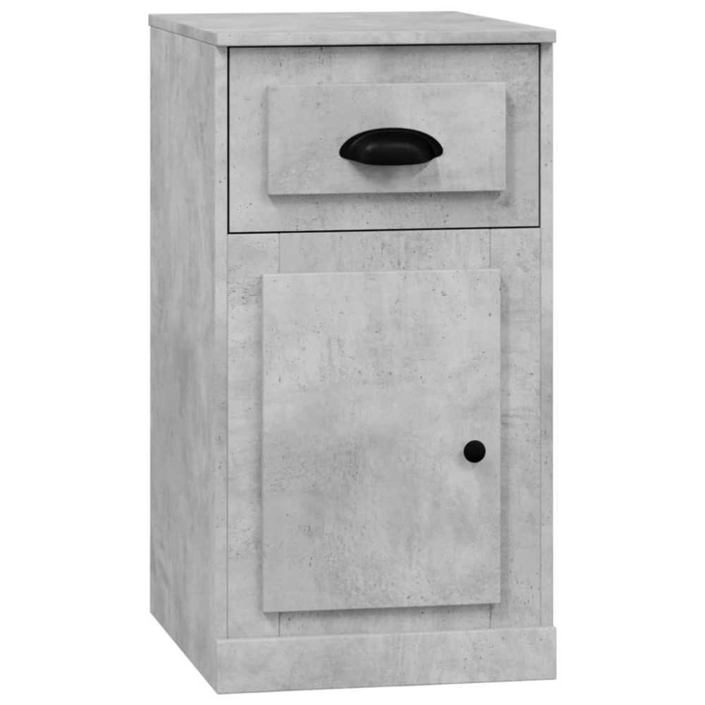 vidaXL Dulap lateral cu sertar, gri beton, 40x50x75 cm lemn prelucrat