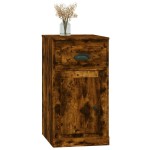 vidaXL Dulap lateral, sertar, stejar afumat, 40x50x75cm lemn prelucrat vidaXL Dulap lateral, sertar, stejar afumat, 40x50x75cm lemn prelucrat