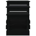 vidaXL Măsuțe de cafea, 3 buc., negru, lemn prelucrat