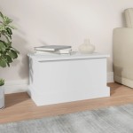 vidaXL Raft de depozitare, alb, 50x30x28 cm, lemn prelucrat vidaXL Raft de depozitare, alb, 50x30x28 cm, lemn prelucrat