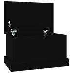 vidaXL Raft de depozitare, negru, 50x30x28 cm, lemn prelucrat vidaXL Raft de depozitare, negru, 50x30x28 cm, lemn prelucrat