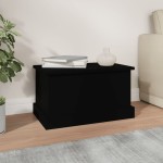 vidaXL Raft de depozitare, negru, 50x30x28 cm, lemn prelucrat vidaXL Raft de depozitare, negru, 50x30x28 cm, lemn prelucrat