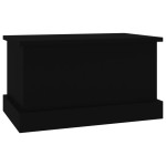 vidaXL Raft de depozitare, negru, 50x30x28 cm, lemn prelucrat vidaXL Raft de depozitare, negru, 50x30x28 cm, lemn prelucrat
