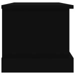 vidaXL Raft de depozitare, negru, 50x30x28 cm, lemn prelucrat vidaXL Raft de depozitare, negru, 50x30x28 cm, lemn prelucrat