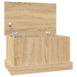 vidaXL Cutie de depozitare, stejar sonoma, 50x30x28 cm, lemn prelucrat vidaXL Cutie de depozitare, stejar sonoma, 50x30x28 cm, lemn prelucrat