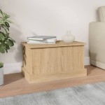vidaXL Cutie de depozitare, stejar sonoma, 50x30x28 cm, lemn prelucrat vidaXL Cutie de depozitare, stejar sonoma, 50x30x28 cm, lemn prelucrat