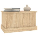 vidaXL Cutie de depozitare, stejar sonoma, 50x30x28 cm, lemn prelucrat vidaXL Cutie de depozitare, stejar sonoma, 50x30x28 cm, lemn prelucrat