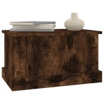 vidaXL Cutie de depozitare, stejar afumat, 50x30x28 cm, lemn prelucrat vidaXL Cutie de depozitare, stejar afumat, 50x30x28 cm, lemn prelucrat